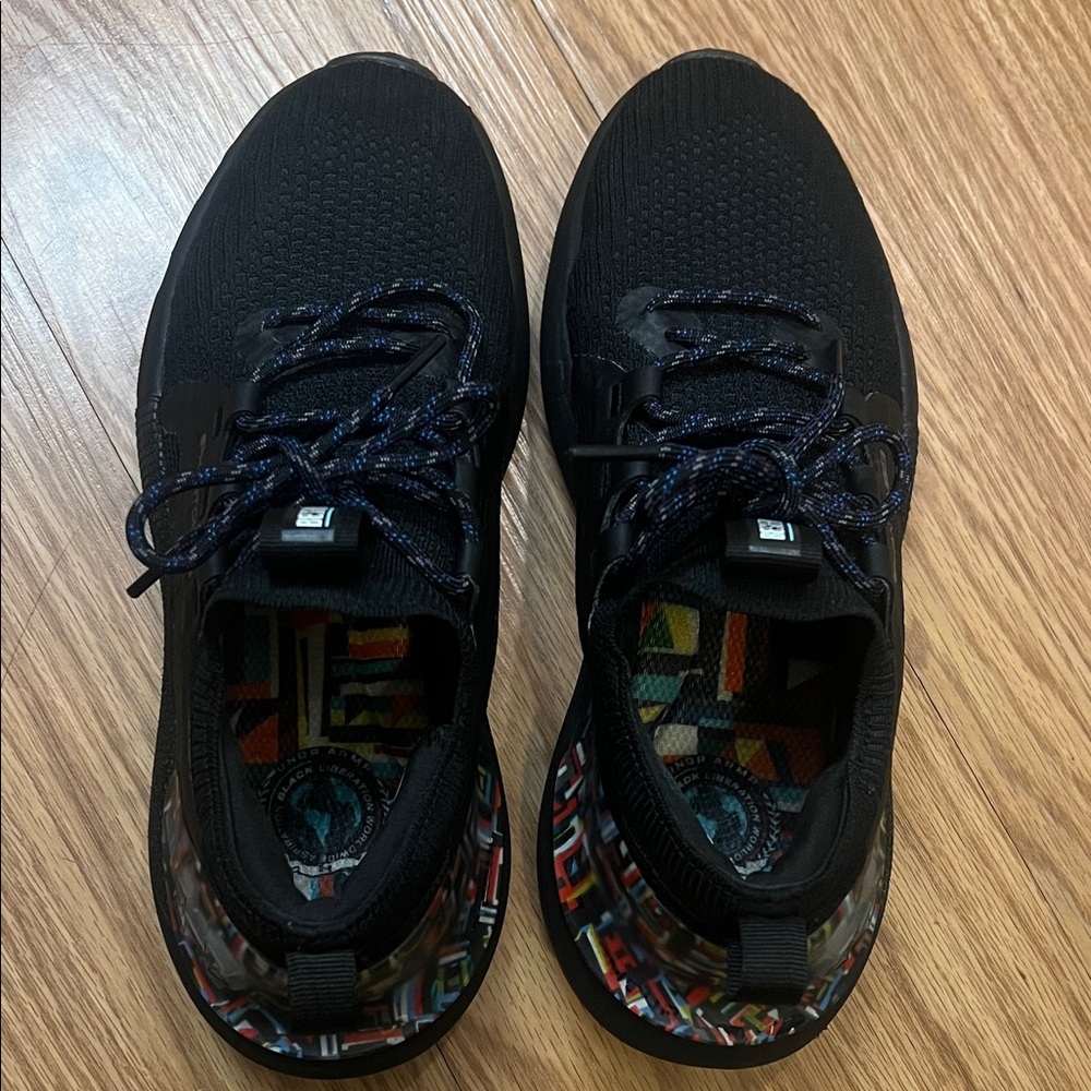 Under Armour Black Sneakers with Multicolor Accents